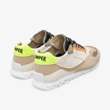 Camper Beige / Cream / Neon Yellow Sneakers Mens - Nothing Online Ireland | KRWLC5823